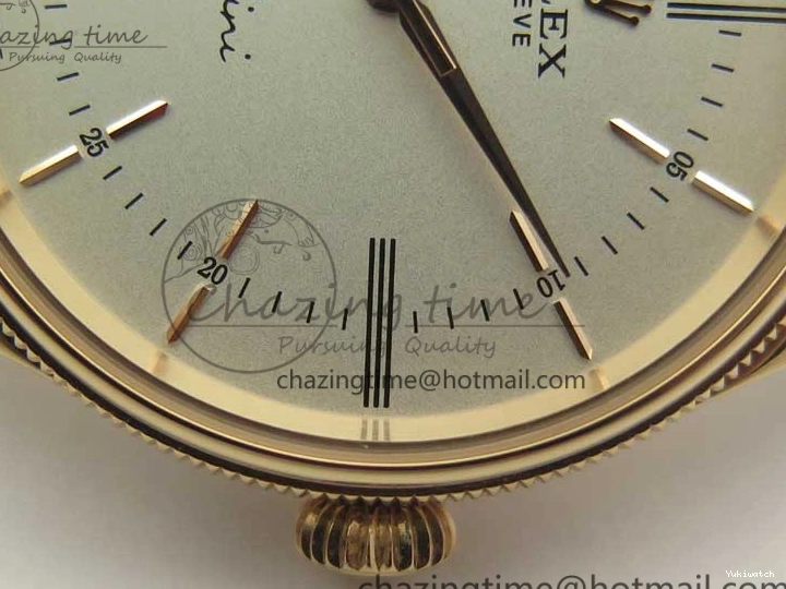 Edition Time V4 Marker 50509 Brown A3132 Cellini Dial Strap RG on MKF White Roman Leather Best 0131